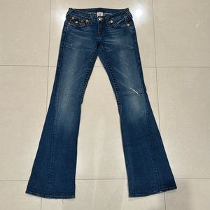 True Religion Vintage Low Rise Flared Jeans